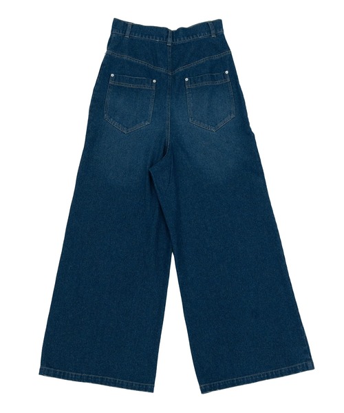MIDVEIN（ミッドヴェイン）の「Remake like denim pt（デニムパンツ・レディース・インディゴブルー/ベージュ/サックスブルー・MEDIUM/SMALL）」の6枚目の写真