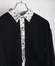 WESTSEA（ウエストシー）の「ナチュラルストレッチ ルーズサイズ ペイズリー柄 長袖シャツ クレリックデザイン（シャツ/ブラウス・メンズ）」
