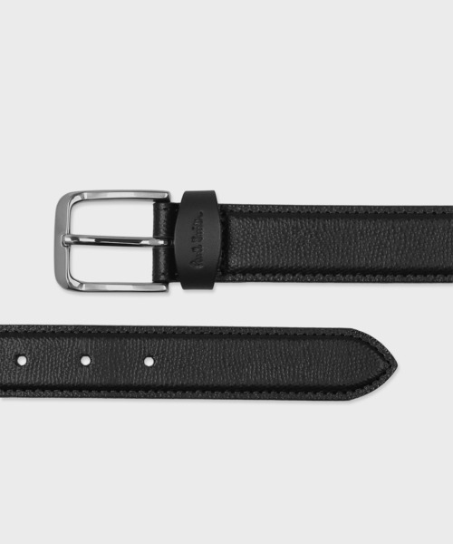 【Ｖｉｎｔａｇｅ】Ｐａｕｌ　Ｓｍｉｔｈ　高級レザーベルト　極厚革　英国製　正規品 グレインレザー プンターレベルト ｜ポール・スミス