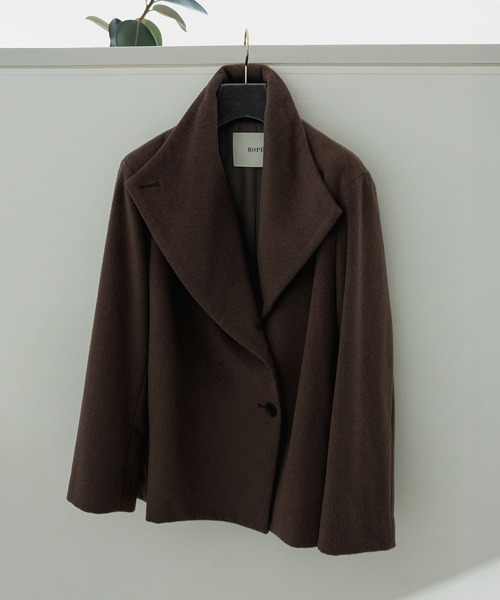 【美品】ROPE ロペ　プレミアム　カシミヤ　ショート　コート ROPE'｜【高評価】プレミアムカシミヤショートコート | Rakuten