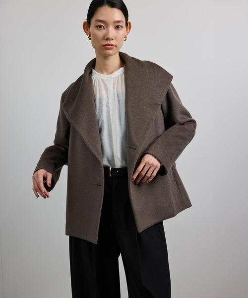 プレミアムカシミヤ ショートコート【25AW】（ステンカラー