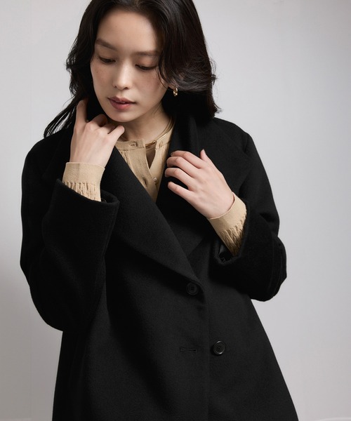 プレミアムカシミヤ ショートコート【25AW】（ステンカラー
