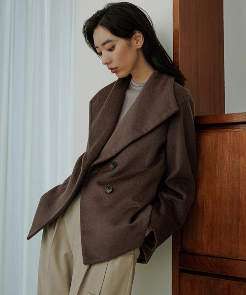 プレミアムカシミヤ ショートコート【25AW】（ステンカラーコート