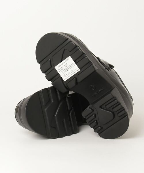 YOSUKE（ヨースケ）の「ヨースケ YOSUKE ウィメンズ厚底コインローファー6310015（ローファー・レディース・クリアブラック/ブラック×ブラック/ブラック/アイボリー・35/36/37/38/39）」の6枚目の写真