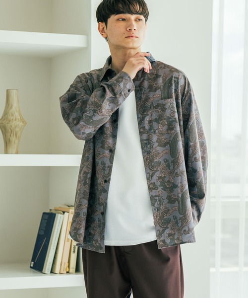 LAKOLE（ラコレ）の「コレラクシャツTR / 592112（シャツ/ブラウス・メンズ・グレー/ホワイト/チャコール/ブラック/ブラウン・LARGE/MEDIUM）」の4枚目の写真