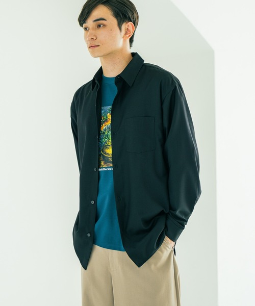 LAKOLE（ラコレ）の「コレラクシャツTR / 592112（シャツ/ブラウス・メンズ・グレー/ホワイト/チャコール/ブラック/ブラウン・LARGE/MEDIUM）」の2枚目の写真