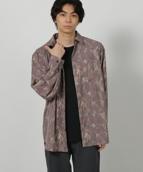 LAKOLE（ラコレ）の「コレラクシャツTR / 592112（シャツ/ブラウス・メンズ・グレー/ホワイト/チャコール/ブラック/ブラウン・LARGE/MEDIUM）」の19枚目の写真