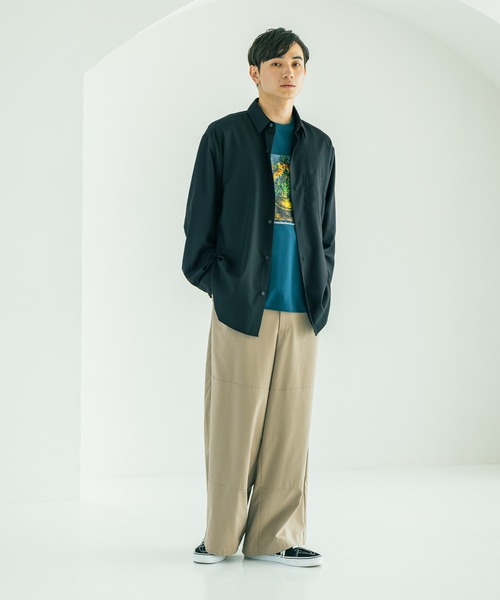 LAKOLE（ラコレ）の「コレラクシャツTR / 592112（シャツ/ブラウス・メンズ・グレー/ホワイト/チャコール/ブラック/ブラウン・LARGE/MEDIUM）」の9枚目の写真