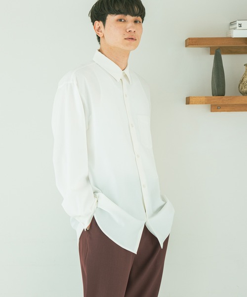 LAKOLE（ラコレ）の「コレラクシャツTR / 592112（シャツ/ブラウス・メンズ・グレー/ホワイト/チャコール/ブラック/ブラウン・LARGE/MEDIUM）」の8枚目の写真