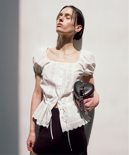 Lace Square Neck Blouse（シャツ/ブラウス）｜RAIVE（レイヴ