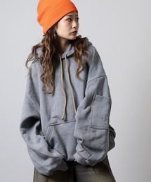 新品タグ付 MICALLE MICALLE ビッグシルエットパーカー グレー 2025年最新】MICALLE MICALLE レディース パーカーの人気