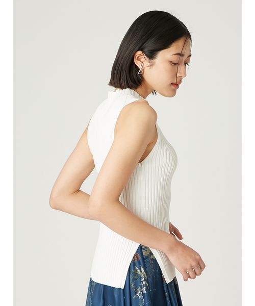 FRAY I.D（フレイアイディー）の「アイレットリブノースリニット