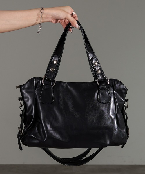 apresjour mignon×ARIAZ】2wayスタッズスクエアバッグ（ハンドバッグ