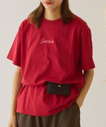 GEVACO | 【GEVACO】ワンポイントロゴチェーン刺繍半袖Tシャツ(Tシャツ/カットソー)