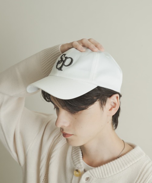 SENSE OF PLACE by URBAN RESEARCH（センスオブプレイスバイアーバンリサーチ）の「logo embroidery ball cap（キャップ・メンズ・ホワイト/ネイビー/グレー・ONE）」の5枚目の写真