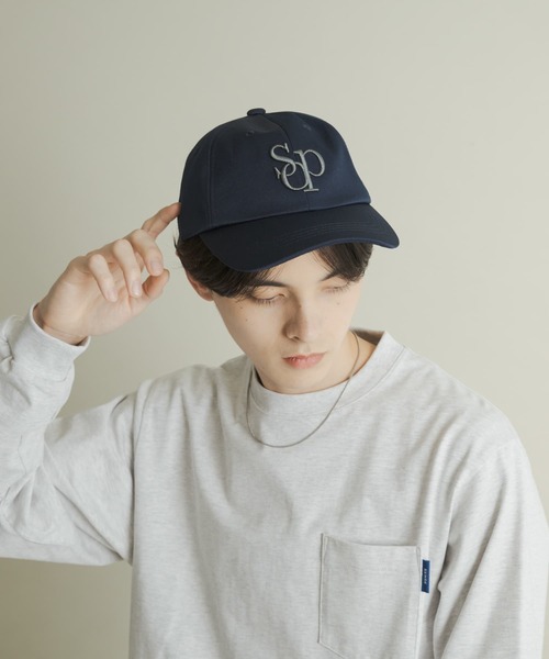 SENSE OF PLACE by URBAN RESEARCH（センスオブプレイスバイアーバンリサーチ）の「logo embroidery ball cap（キャップ・メンズ・ホワイト/ネイビー/グレー・ONE）」の10枚目の写真
