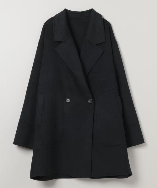 セール】【オンオフで着回し可能☆】ショートビーバーウールミドル