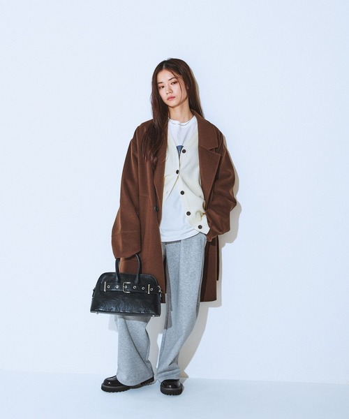 セール】【オンオフで着回し可能☆】ショートビーバーウールミドル