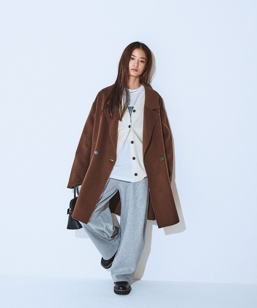 セール】【オンオフで着回し可能☆】ショートビーバーウールミドル