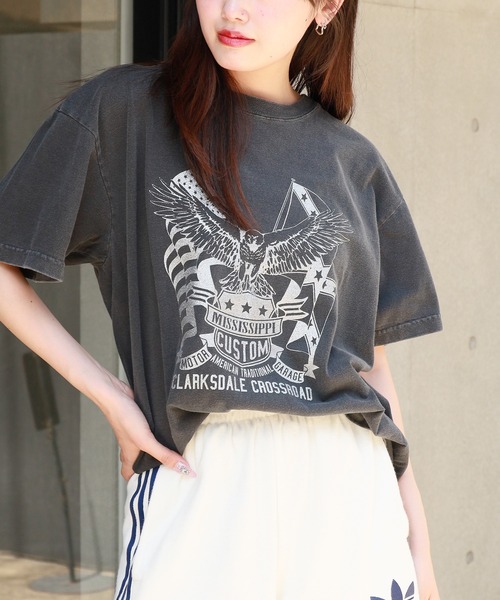 GOOD ROCK SPEED(グッドロックスピード)の「GOOD ROCK SPEED/グッドロックスピード GS ORIGINAL Tshirts Tシャツ(Tシャツ/カットソー・メンズ・チャコールグレー・M/L/XL)」の3枚目の写真
