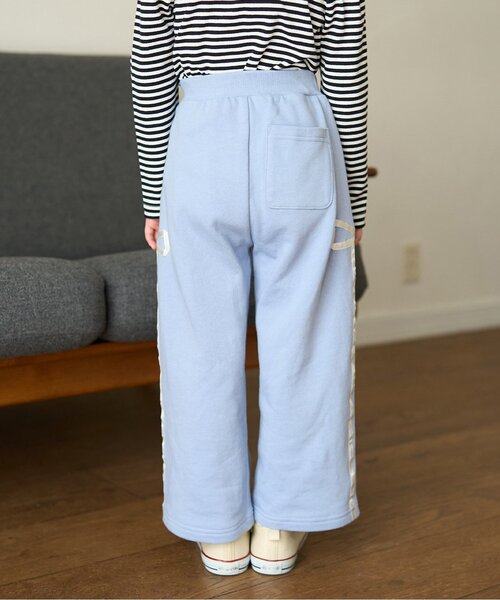 Lycee mine（リセマイン）の「【セットアップ可】【毛玉バイバイ裏毛】リボンラインワイドパンツ（その他パンツ・キッズ・クリーム/トップグレー/オフホワイト/ブラック/ライトピンク/ブルーグレー・110cm/130cm/150cm/120cm/100cm/140cm）」の10枚目の写真