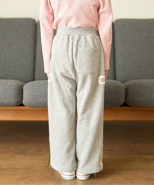 Lycee mine（リセマイン）の「【セットアップ可】【毛玉バイバイ裏毛】リボンラインワイドパンツ（その他パンツ・キッズ・クリーム/トップグレー/オフホワイト/ブラック/ライトピンク/ブルーグレー・110cm/130cm/150cm/120cm/100cm/140cm）」の16枚目の写真