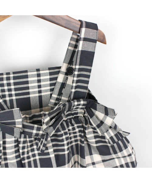 maarook(マルーク)の「タータンチェックティアードジャンパースカート(ジャンパースカート・キッズ・ブラック・160cm/150cm/140cm)」の20枚目の写真