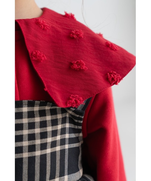 maarook(マルーク)の「タータンチェックティアードジャンパースカート(ジャンパースカート・キッズ・ブラック・160cm/150cm/140cm)」の12枚目の写真