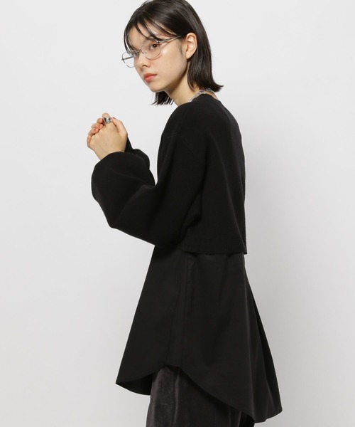 セール】ニットコンビチュニックプルオーバー（ニット/セーター