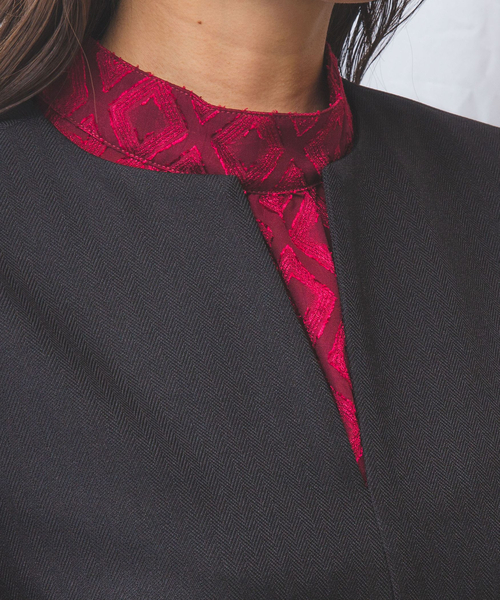 NARACAMICIE（ナラカミーチェ）の「【NARACAMICIE】Sukarno Dry ジャンパースカート（スカート・レディース・ブラック/ブラウン・XL/M）」の6枚目の写真