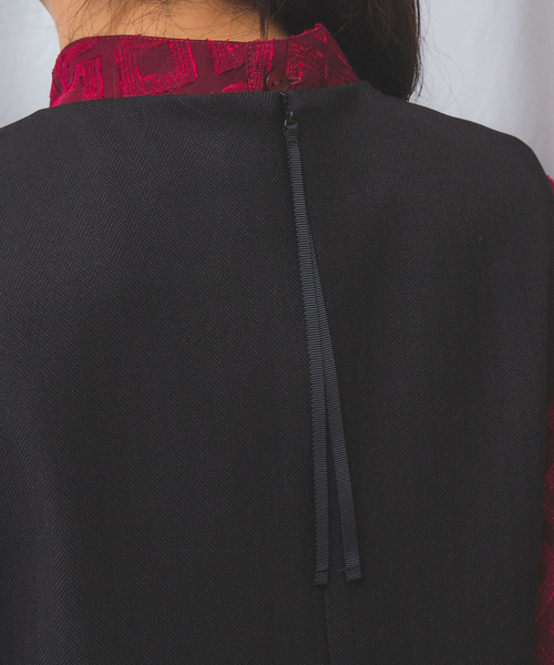 NARACAMICIE（ナラカミーチェ）の「【NARACAMICIE】Sukarno Dry ジャンパースカート（スカート・レディース・ブラック/ブラウン・XL/M）」の7枚目の写真