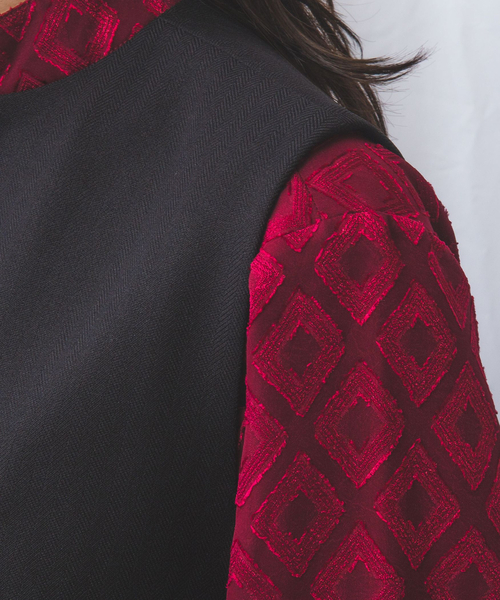 NARACAMICIE（ナラカミーチェ）の「【NARACAMICIE】Sukarno Dry ジャンパースカート（スカート・レディース・ブラック/ブラウン・XL/M）」の9枚目の写真