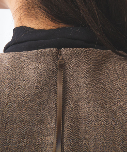 NARACAMICIE（ナラカミーチェ）の「【NARACAMICIE】Sukarno Dry ジャンパースカート（スカート・レディース・ブラック/ブラウン・XL/M）」の17枚目の写真