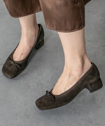 ファビオルスコーニ 40 グレー ヌバック フラットパンプス ファビオルスコーニ 40 グレー ヌバック フラットパンプス