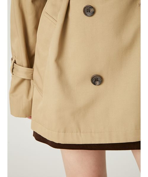 セール】レザーベルトショートトレンチコート（トレンチコート）｜FRAY