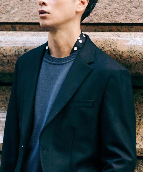 SUPER 120's ウールサキソニー 2ボタン ジャケット【セットアップ着用