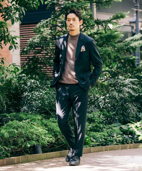 SUPER 120's ウールサキソニー 2ボタン ジャケット【セットアップ着用