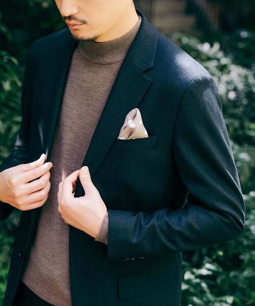 EDIFICE ウール テーラードジャケット 2点セット EDIFICE ジャケット テーラードジャケット SUPER 120's ウール