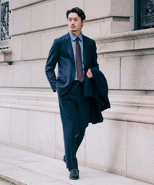 SUPER 120's ウールサキソニー 2ボタン ジャケット