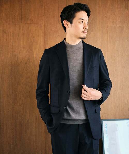 SUPER 120's ウールサキソニー 2ボタン ジャケット
