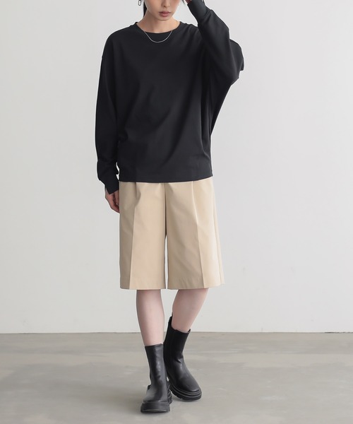 コメントで1,500円 モコモコドルマントップス セール】きれいめドルマントップス【サスティナブル】（Tシャツ