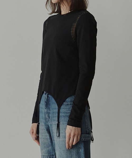 ロングスリーブTシャツwプレイフルディテール / LS Tshirt w/Playful