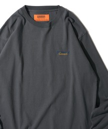 UNIVERSAL OVERALL（ユニバーサルオーバーオール）の「【UNIVERSAL OVERALL】カラー別注 ロゴ刺繍 ロングスリーブクルーネックTシャツ（Tシャツ/カットソー）」