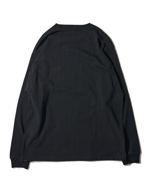 UNIVERSAL OVERALL（ユニバーサルオーバーオール）の「【UNIVERSAL OVERALL】カラー別注 ロゴ刺繍 ロングスリーブクルーネックTシャツ（Tシャツ/カットソー・メンズ・ブラック/ミント/チャコールグレー/ホワイト/オートミール/ネイビー・SMALL/MEDIUM/LARGE/X-LARGE）」の10枚目の写真