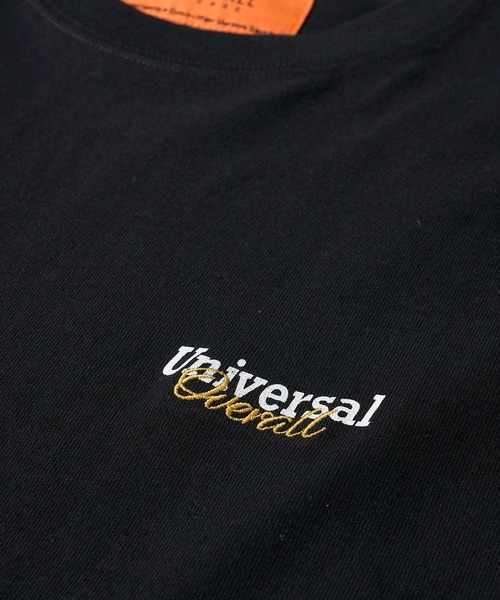 UNIVERSAL OVERALL（ユニバーサルオーバーオール）の「【UNIVERSAL OVERALL】カラー別注 ロゴ刺繍 ロングスリーブクルーネックTシャツ（Tシャツ/カットソー・メンズ・ブラック/ミント/チャコールグレー/ホワイト/オートミール/ネイビー・SMALL/MEDIUM/LARGE/X-LARGE）」の20枚目の写真