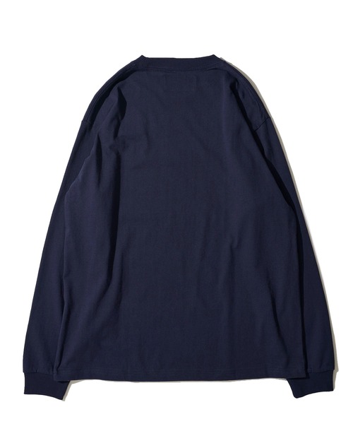 UNIVERSAL OVERALL（ユニバーサルオーバーオール）の「【UNIVERSAL OVERALL】カラー別注 ロゴ刺繍 ロングスリーブクルーネックTシャツ（Tシャツ/カットソー・メンズ・ブラック/ミント/チャコールグレー/ホワイト/オートミール/ネイビー・SMALL/MEDIUM/LARGE/X-LARGE）」の18枚目の写真