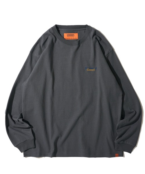 UNIVERSAL OVERALL（ユニバーサルオーバーオール）の「【UNIVERSAL OVERALL】カラー別注 ロゴ刺繍 ロングスリーブクルーネックTシャツ（Tシャツ/カットソー・メンズ・ブラック/ミント/チャコールグレー/ホワイト/オートミール/ネイビー・SMALL/MEDIUM/LARGE/X-LARGE）」の11枚目の写真