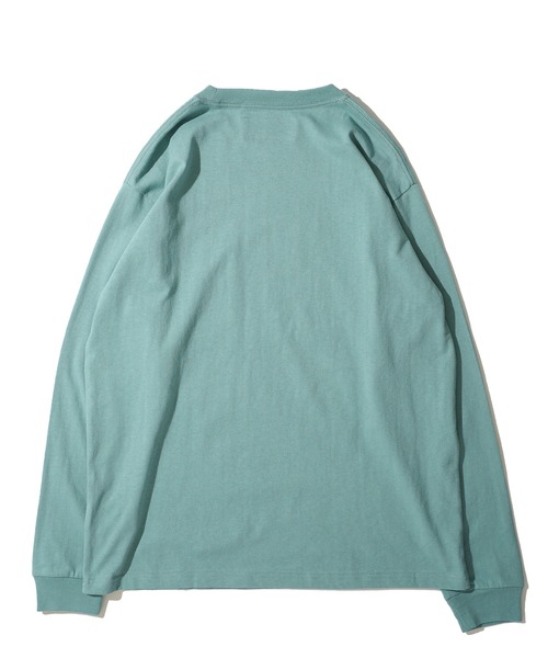 UNIVERSAL OVERALL（ユニバーサルオーバーオール）の「【UNIVERSAL OVERALL】カラー別注 ロゴ刺繍 ロングスリーブクルーネックTシャツ（Tシャツ/カットソー・メンズ・ブラック/ミント/チャコールグレー/ホワイト/オートミール/ネイビー・SMALL/MEDIUM/LARGE/X-LARGE）」の16枚目の写真