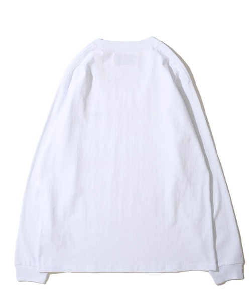 UNIVERSAL OVERALL（ユニバーサルオーバーオール）の「【UNIVERSAL OVERALL】カラー別注 ロゴ刺繍 ロングスリーブクルーネックTシャツ（Tシャツ/カットソー・メンズ・ブラック/ミント/チャコールグレー/ホワイト/オートミール/ネイビー・SMALL/MEDIUM/LARGE/X-LARGE）」の8枚目の写真