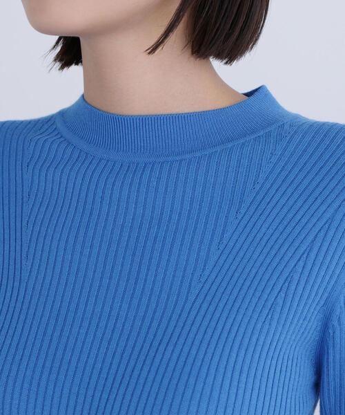 NATURAL BEAUTY BASIC（ナチュラルビューティーベーシック）の「◇ウールブレンドニットシリーズ　モックネック（ニット/セーター・レディース・チャコールグレー/オフホワイト/ラベンダー/レッド・FREE）」の16枚目の写真